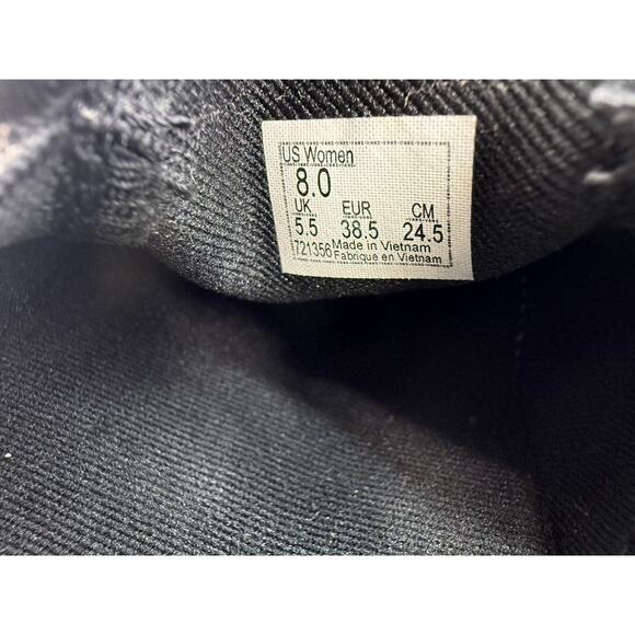 Vans Asher Platform Womens Sz 8 Black Canvas Slip On Classic Skate Shoe Sneaker - Picture 7 of 9
